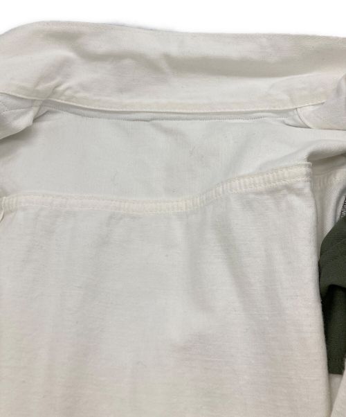 sacai（サカイ）sacai (サカイ) Denim Suiting Coat/デニムスーチングコート オリーブ×ホワイト サイズ:3の古着・服飾アイテム