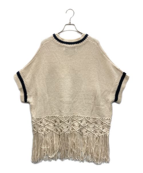 bedsidedrama（ベッドサイドドラマ）bedsidedrama (ベッドサイドドラマ) Grandma's Knit Vest アイボリー サイズ:SIZE 2の古着・服飾アイテム