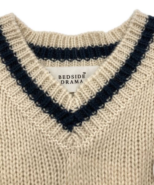 bedsidedrama（ベッドサイドドラマ）bedsidedrama (ベッドサイドドラマ) Grandma's Knit Vest アイボリー サイズ:SIZE 2の古着・服飾アイテム