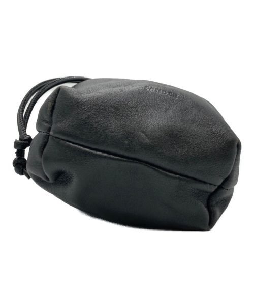 JIL SANDER（ジルサンダー）JIL SANDER (ジルサンダー) ドローストリング巾着バッグ ブラックの古着・服飾アイテム