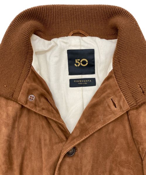 Cinquanta（チンクワンタ）Cinquanta (チンクワンタ) ドライビングブルゾン ブラウン サイズ:SIZE 48の古着・服飾アイテム