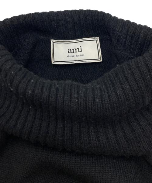 AMI Alexandre Mattiussi（アミアレクサンドルマテュッシ）AMI Alexandre Mattiussi (アミアレクサンドルマテュッシ) カシミヤブレンドハイネックニット ブラック サイズ:SIZE Mの古着・服飾アイテム