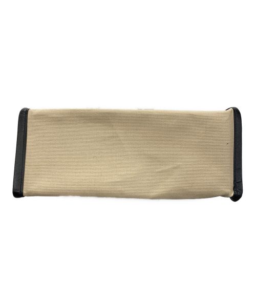 CULLNI（クルニ）CULLNI (クルニ) Leather Trimmed Canvas Handbag ベージュの古着・服飾アイテム