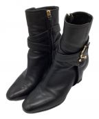 Salvatore Ferragamoサルヴァトーレ フェラガモ）の古着「SORA70ショートブーツ」｜ブラック
