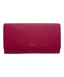 SMYTHSON（スマイソン）の古着「トラベルウォレット」｜ピンク