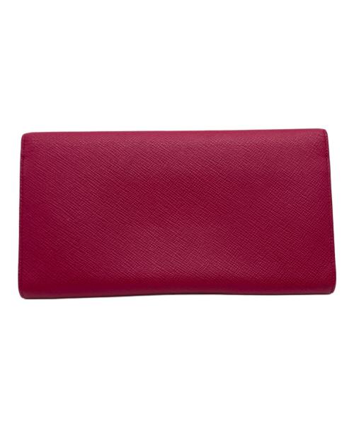 SMYTHSON（スマイソン）SMYTHSON (スマイソン) トラベルウォレット ピンクの古着・服飾アイテム