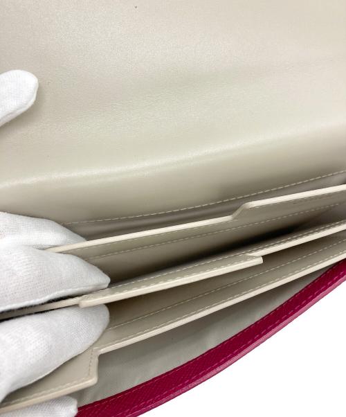 SMYTHSON（スマイソン）SMYTHSON (スマイソン) トラベルウォレット ピンクの古着・服飾アイテム