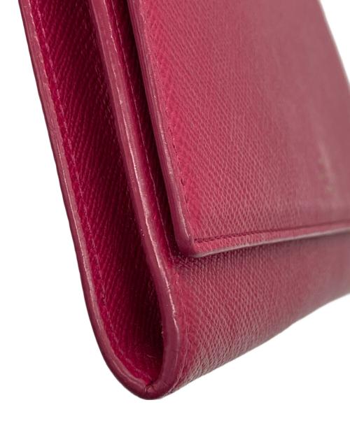 SMYTHSON（スマイソン）SMYTHSON (スマイソン) トラベルウォレット ピンクの古着・服飾アイテム