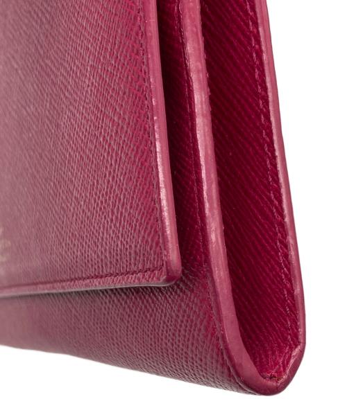 SMYTHSON（スマイソン）SMYTHSON (スマイソン) トラベルウォレット ピンクの古着・服飾アイテム