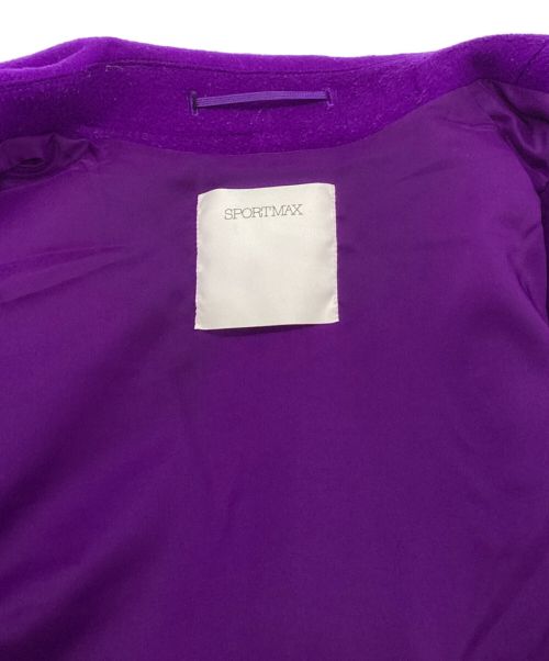 SPORT MAX（スポーツマックス）SPORT MAX (スポーツマックス) ショートPコート パープル サイズ:36の古着・服飾アイテム