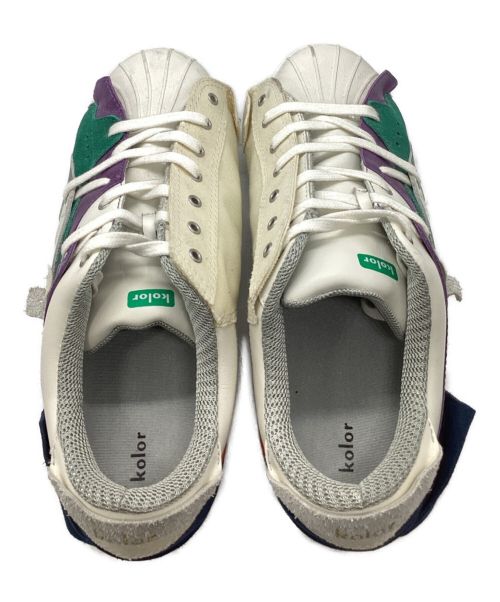 KOLOR（カラー）KOLOR (カラー) カウハイド×ハンプ SNEAKERS アイボリー×グレー サイズ:不明の古着・服飾アイテム