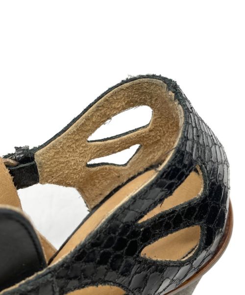 MM6 Maison Margiela（エムエムシックスメゾンマルジェラ）MM6 Maison Margiela (エムエムシックス メゾンマルジェラ) サンダル ブラック サイズ:SIZE 37の古着・服飾アイテム