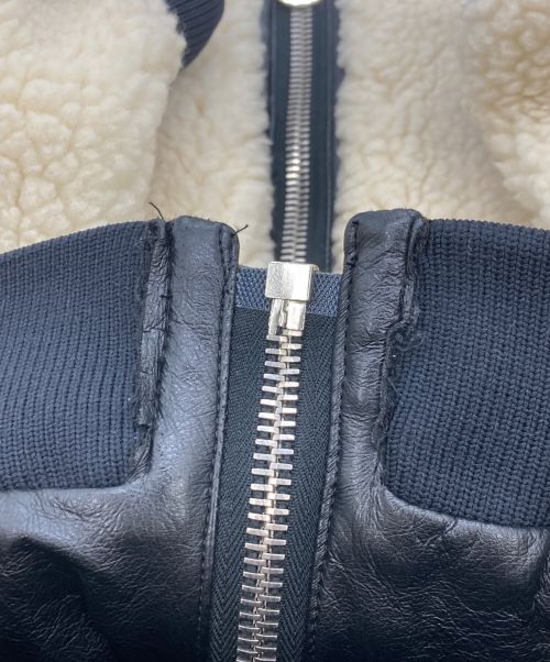 CARVEN（カルヴェン）CARVEN (カルヴェン) ボアジャケット アイボリー×ブラック サイズ:SIZE 36　の古着・服飾アイテム