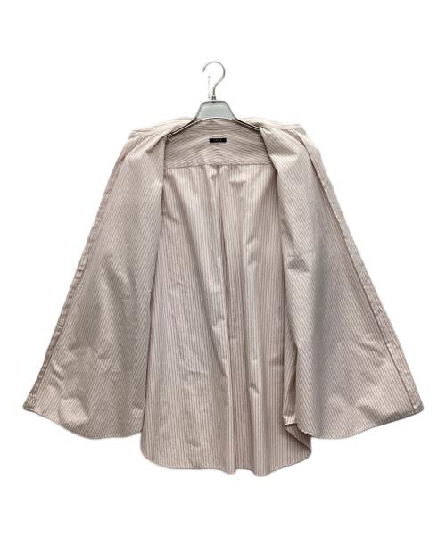 leno（リノ）leno (リノ) OVERSIZED SHIRT STRIPE ピンク サイズ:SIZE 1の古着・服飾アイテム