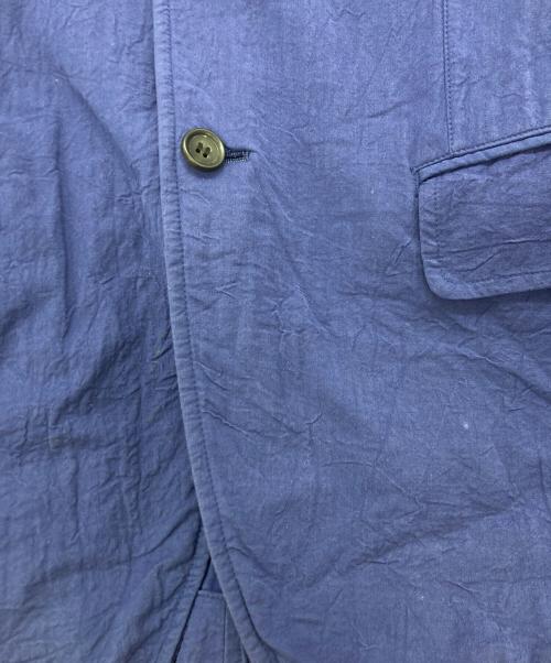 ISSEY MIYAKE（イッセイミヤケ）ISSEY MIYAKE (イッセイミヤケ) シワコットン3Bジャケット ブルー サイズ:3の古着・服飾アイテム