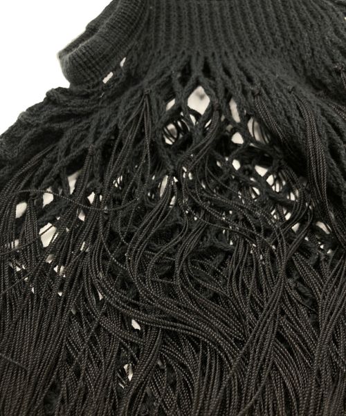 PETIT KOURAJ（プティコラージュ）PETIT KOURAJ (プティコラージュ) フリンジショルダーバッグ ブラックの古着・服飾アイテム