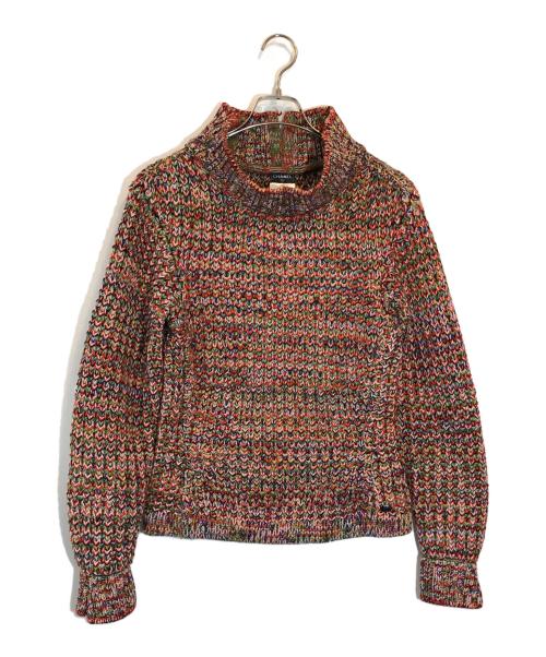 CHANEL（シャネル）CHANEL (シャネル) ローゲージハイネックニット マルチカラー サイズ:40の古着・服飾アイテム