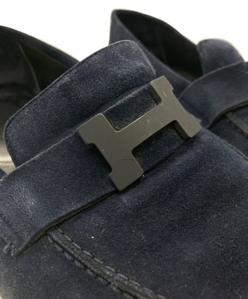 HERMES（エルメス）HERMES (エルメス) コンスタンススウェードローファー ネイビー サイズ:43の古着・服飾アイテム