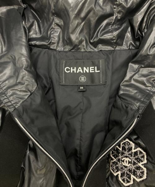 CHANEL（シャネル）CHANEL (シャネル) ナイロンギャザーコート ブラック サイズ:SIZE 36の古着・服飾アイテム