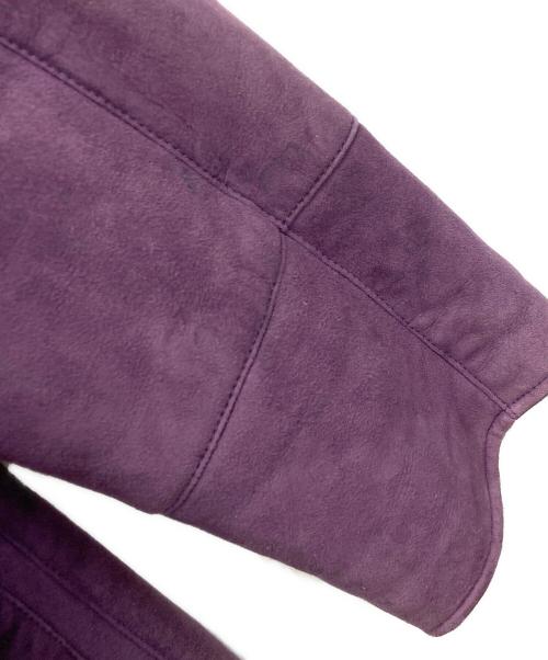 Salvatore Ferragamo（サルヴァトーレ フェラガモ）Salvatore Ferragamo (サルヴァトーレ フェラガモ) ムートンハーフコート パープル サイズ:SIZE I40の古着・服飾アイテム