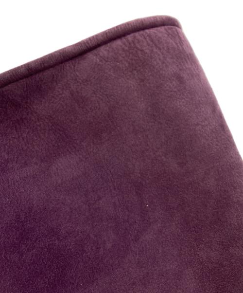 Salvatore Ferragamo（サルヴァトーレ フェラガモ）Salvatore Ferragamo (サルヴァトーレ フェラガモ) ムートンハーフコート パープル サイズ:SIZE I40の古着・服飾アイテム