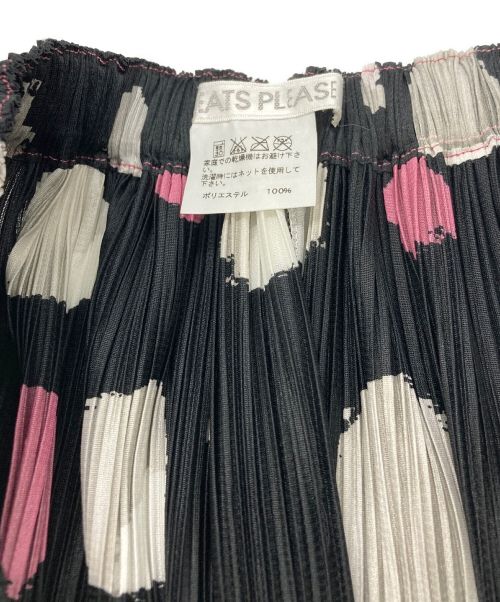 PLEATS PLEASE（プリーツプリーズ）PLEATS PLEASE (プリーツプリーズ) 水玉プリーツスカート ブラック サイズ:SIZE 4の古着・服飾アイテム