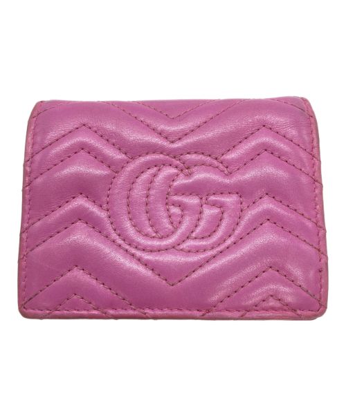 GUCCI（グッチ）GUCCI (グッチ) コンパクトウォレット ピンクの古着・服飾アイテム