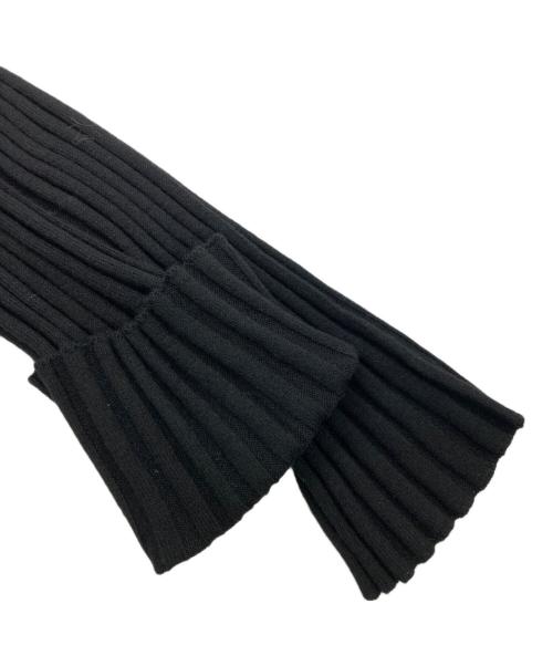 determ（デターム）determ (デターム) スリットリブニットワンピース ブラック サイズ:SIZE 0の古着・服飾アイテム