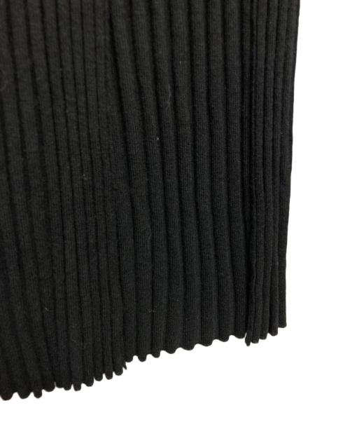 determ（デターム）determ (デターム) スリットリブニットワンピース ブラック サイズ:SIZE 0の古着・服飾アイテム