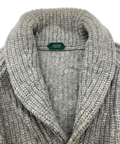 Zanone（ザノーネ）Zanone (ザノーネ) 5ゲージニットカーディガン グレー サイズ:SIZE 46の古着・服飾アイテム