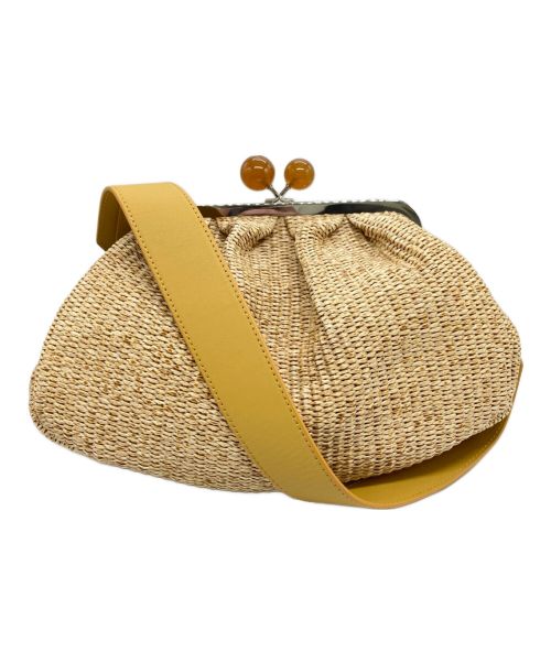 Max Mara WEEK END LINE（マックスマーラ ウイークエンドライン）Max Mara WEEK END LINE (マックスマーラ ウイークエンドライン) ミディアムパスティチーノバッグ ベージュの古着・服飾アイテム