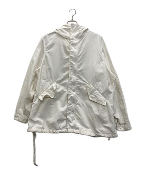 UNDECORATED（アンデコレイテッド）UNDECORATED (アンデコレイテッド) フーデッドナイロンジャケット ホワイト サイズ:2の古着・服飾アイテム