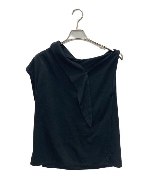 MM6 Maison Margiela（エムエムシックスメゾンマルジェラ）MM6 Maison Margiela (エムエムシックスメゾンマルジェラ) ノースリーブカットソー ブラック サイズ:SIZE　Mの古着・服飾アイテム