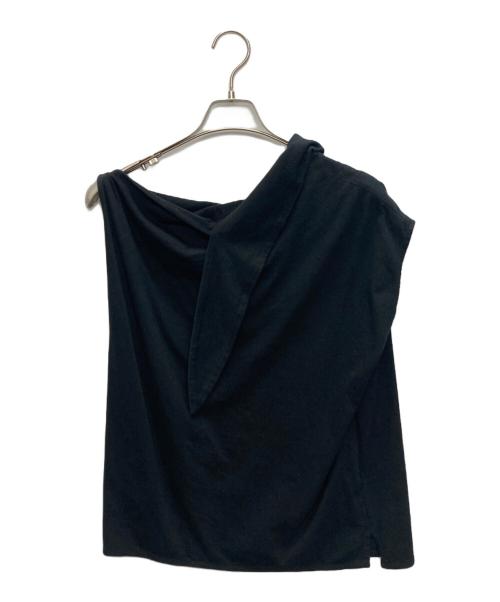 MM6 Maison Margiela（エムエムシックスメゾンマルジェラ）MM6 Maison Margiela (エムエムシックスメゾンマルジェラ) ノースリーブカットソー ブラック サイズ:SIZE　Mの古着・服飾アイテム
