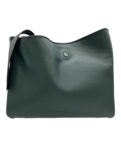 J.W.ANDERSON（ジェイダブリューアンダーソン）J.W.ANDERSON (ジェイダブリューアンダーソン) スモールチェーンホーボーレザーショルダーバッグ グリーンの古着・服飾アイテム