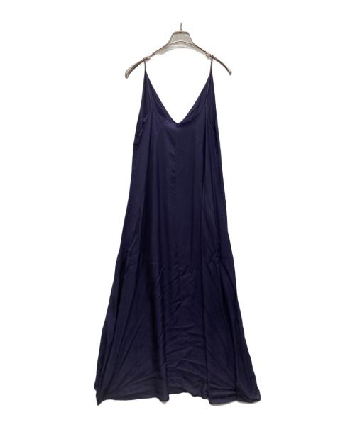 ATON（エイトン）ATON (エイトン) CAMISOLE MAXIDRESS ネイビー サイズ:SIZE 2の古着・服飾アイテム