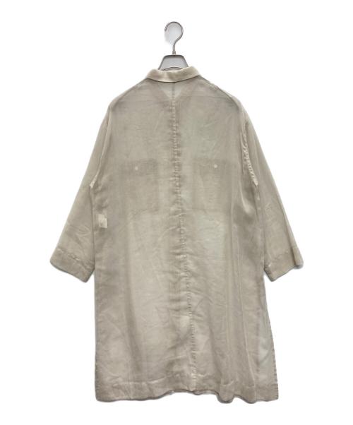 allureville（アルアバイル）allureville (アルアバイル) シアーシャツワンピース ベージュ サイズ:SIZE 2の古着・服飾アイテム