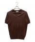 JOHN SMEDLEY（ジョンスメドレー）の古着「ニットポロシャツ」｜ブラウン