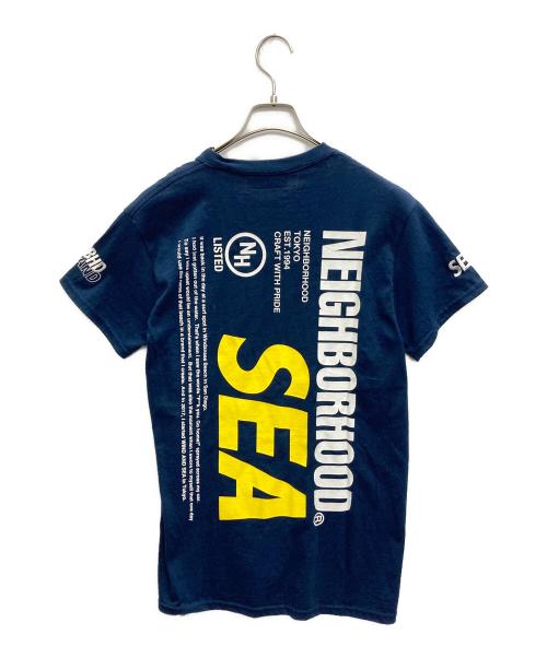 WIND AND SEA（ウィンダンシー）WIND AND SEA (ウィンダンシー) NEIGHBORHOOD (ネイバーフッド) コラボプリントTシャツ ネイビー サイズ:Ｓの古着・服飾アイテム