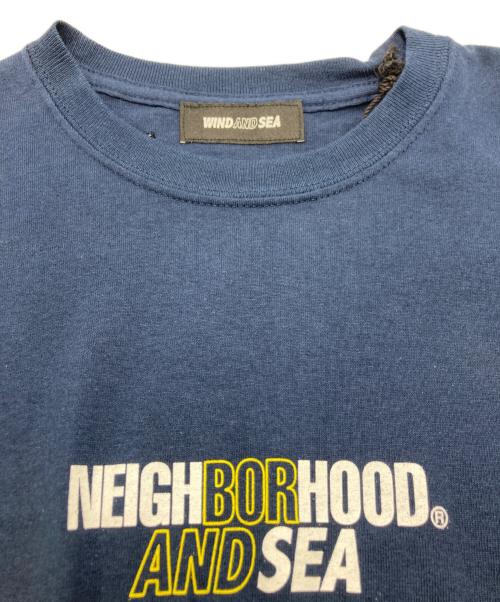 WIND AND SEA（ウィンダンシー）WIND AND SEA (ウィンダンシー) NEIGHBORHOOD (ネイバーフッド) コラボプリントTシャツ ネイビー サイズ:Ｓの古着・服飾アイテム