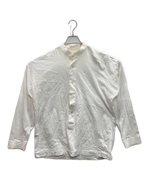 HOMME PLISSE ISSEY MIYAKE（オム プリッセ イッセイ ミヤケ）HOMME PLISSE ISSEY MIYAKE (オムプリッセ イッセイ ミヤケ) JERSEY SHIRT ホワイト サイズ:SIZE 3の古着・服飾アイテム