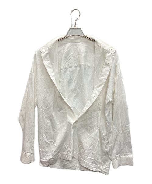 HOMME PLISSE ISSEY MIYAKE（オム プリッセ イッセイ ミヤケ）HOMME PLISSE ISSEY MIYAKE (オムプリッセ イッセイ ミヤケ) JERSEY SHIRT ホワイト サイズ:SIZE 3の古着・服飾アイテム