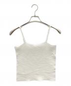 me ISSEY MIYAKEミーイッセイ ミヤケ）の古着「プリーツキャミソール」｜ホワイト