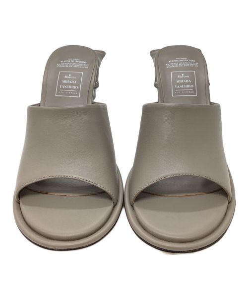 MIHARA YASUHIRO（ミハラヤスヒロ）MIHARA YASUHIRO (ミハラヤスヒロ) TOOTHPASTE HEEL SANDAL グレー サイズ:SIZE 36の古着・服飾アイテム