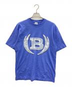 THE BLACK EYE PATCHブラックアイパッチ）の古着「ICED OUT WINGED LOGO TEE」｜ブルー