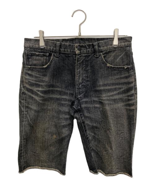 NUMBER (N)INE（ナンバーナイン）NUMBER (N)INE (ナンバーナイン) ハーフデニムパンツ ブラック サイズ:SIZE　3の古着・服飾アイテム