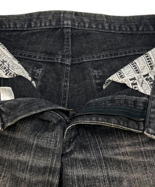 NUMBER (N)INE（ナンバーナイン）NUMBER (N)INE (ナンバーナイン) ハーフデニムパンツ ブラック サイズ:SIZE　3の古着・服飾アイテム