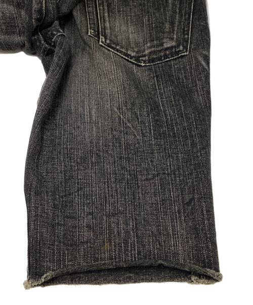 NUMBER (N)INE（ナンバーナイン）NUMBER (N)INE (ナンバーナイン) ハーフデニムパンツ ブラック サイズ:SIZE　3の古着・服飾アイテム