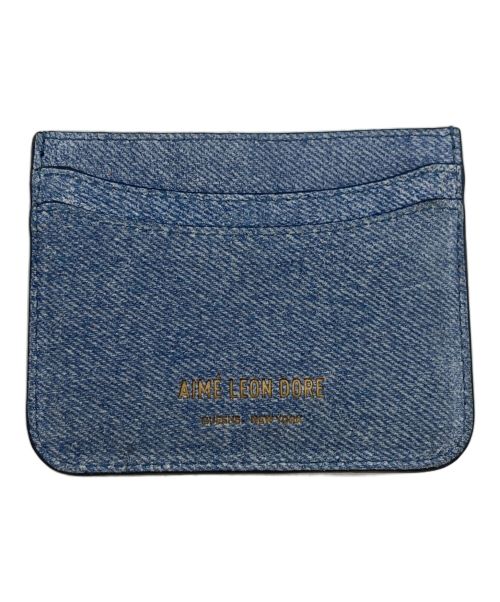 Aime Leon Dore（エメ レオン ドレ）Aime Leon Dore (エメレオンドレ) Denim Leather Card Holder インディゴの古着・服飾アイテム
