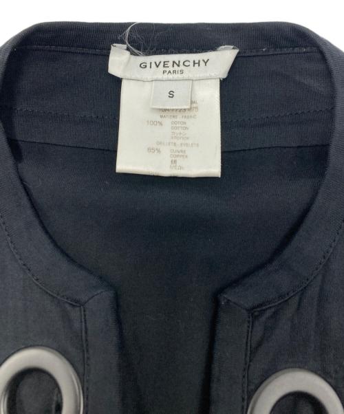 GIVENCHY（ジバンシィ）GIVENCHY (ジバンシィ) レースアップカットソー ブラック サイズ:SIZE　Sの古着・服飾アイテム